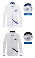 Chemise boutonnée florale pour hommes, marque de haute qualité, chemises à manches longues, décontractées, Slim Fit, vêtements noirs, chemises habillées, 2024 5