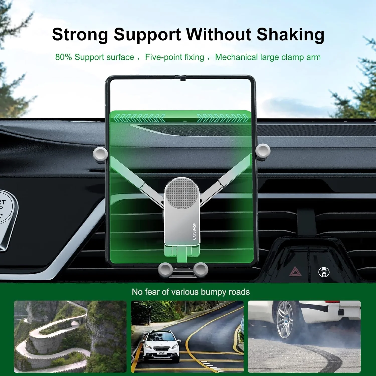 Eary Car Phone tablet Holder Mount Air Vent Gravity Automobile Stand for Samsung Galaxy Z Fold 7 6 5 S25 iPhone 17 16 ipad mini