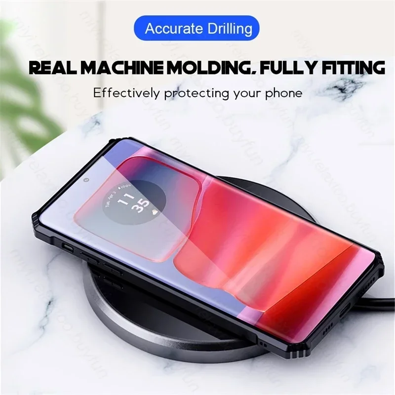MagSafe Magnetic Car Holder Case with Shockproof Protection and Airbag Cushioning in Metal Finish