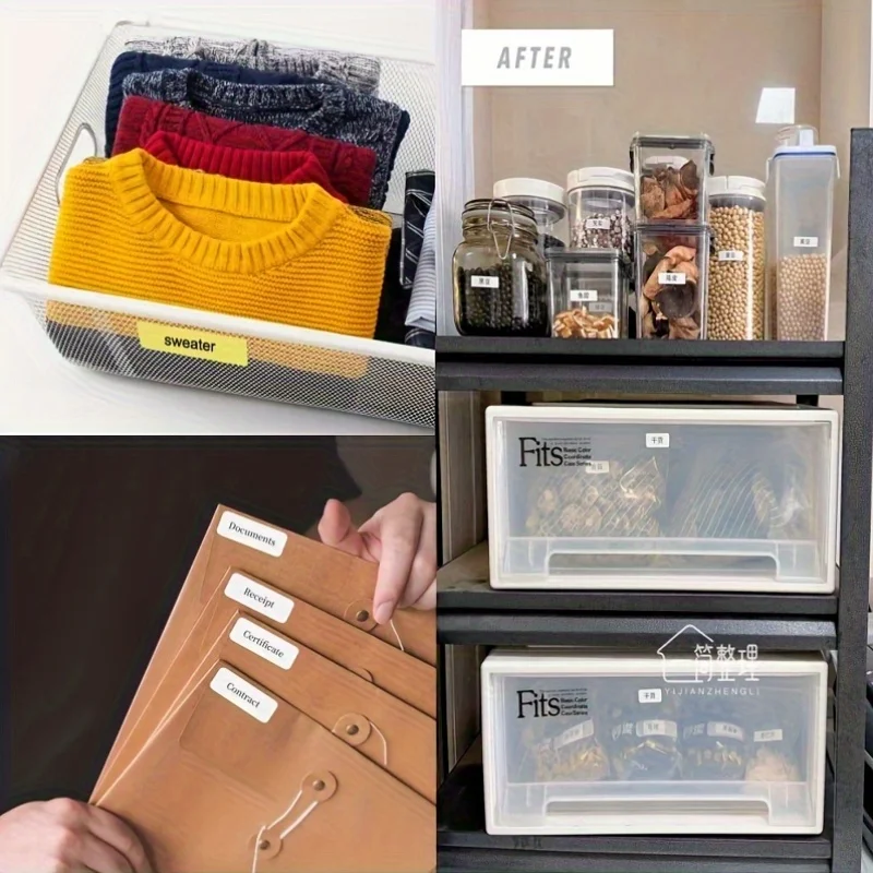 57mm Mini Label Printing Paper Multi-Purpose 50x15mm & 50x30mm Colorful White Adhesive Tags for Office Durable Labels