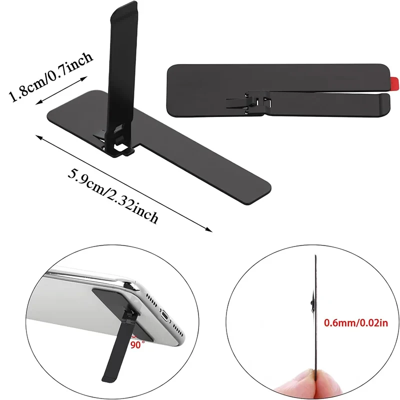 Ultra-Thin Invisible Foldable Mini Stand – Portable Stainless Steel Device Holder
