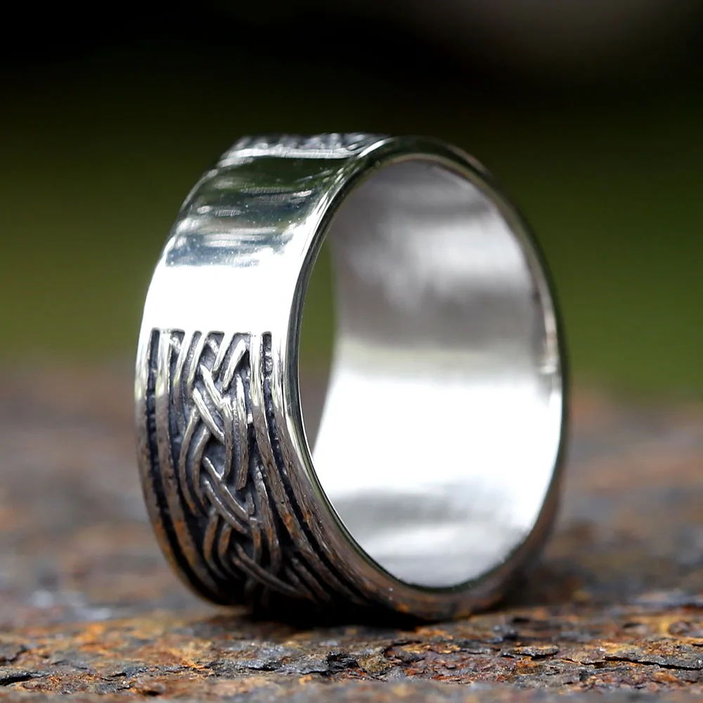 Anello Uomo Donna Mjolnir Martello Di Thor Con Teschio Vichingo