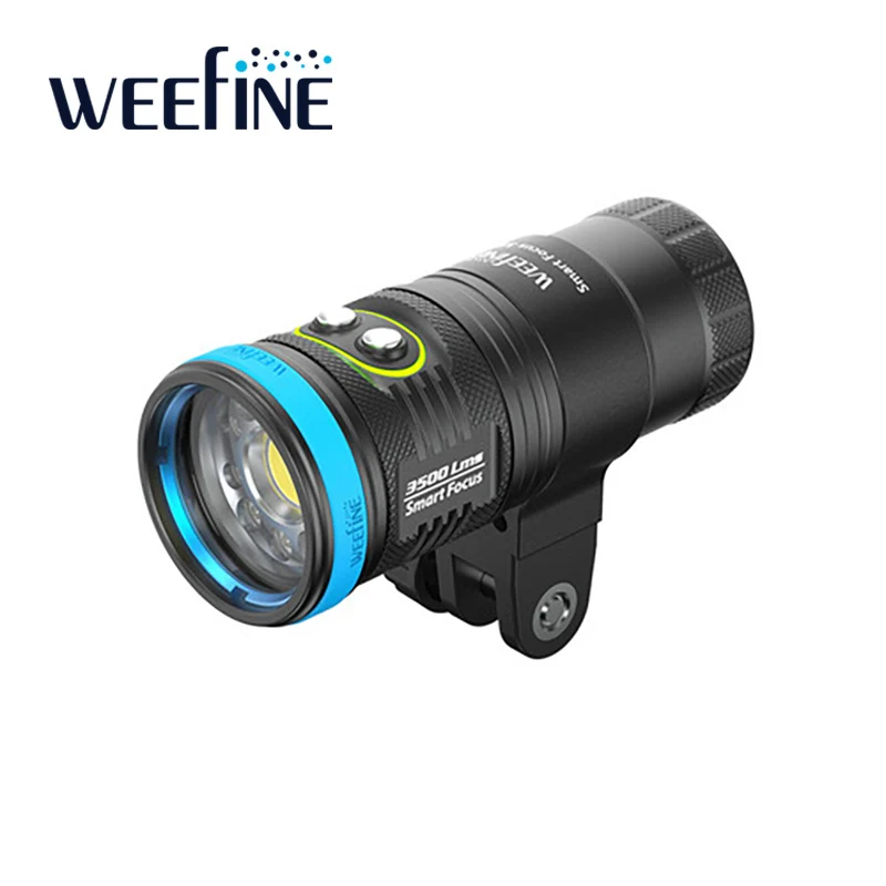 

WEEFINE WF089 Smart Focus 3500-Lumen Video Light & Flash Mode Underwater Photography Strobe Light Scuba Diving Waterproof Lamp