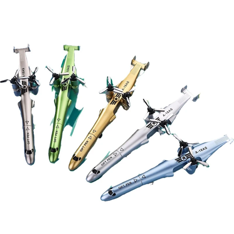 1Pc Creative Stationery Helicopter Airplane Shape Gel Pen 0.5MM Foldable And Deformable PenFun Student Writing Supplies Boy Gift