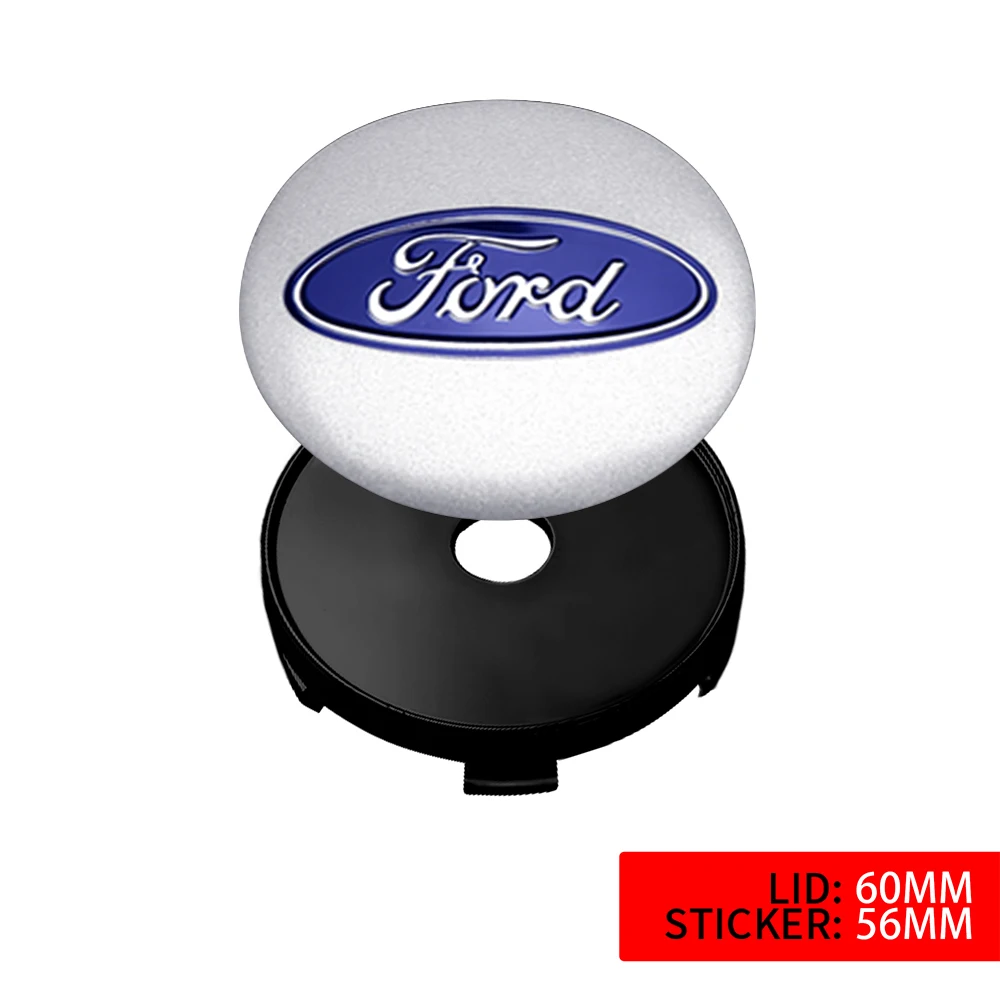 4 Stück/Set Aluminiumlegierung Auto-Radnabenkappen für Ford Focus ST Ranger Mondeo Kuga Ecosport Fiesta Shelby MK2 Fusion – Detail 4