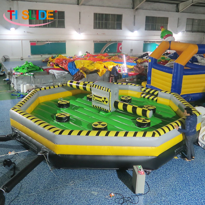 Mechanical 7m Wipe Out Games, Inflatable Meltdown Games,inflatable