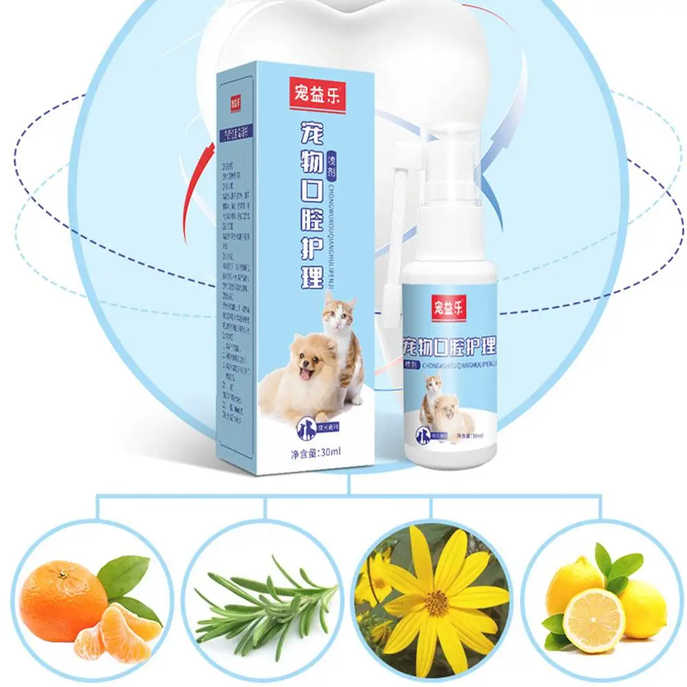 Pet Oral Spray for Fresh Breath and Tartar Care