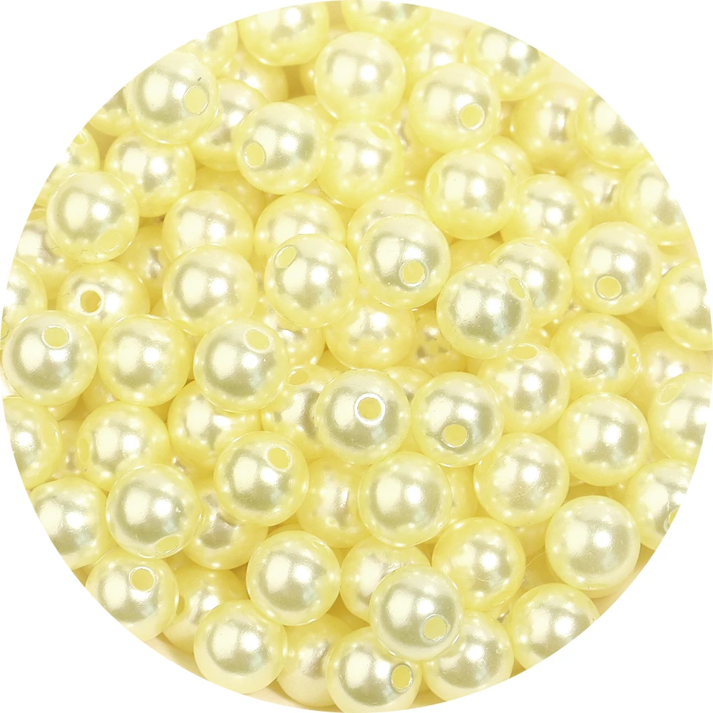 Assorted Size ABS Imitation Pearl Spacer Beads for DIY Jewelry and Crafting