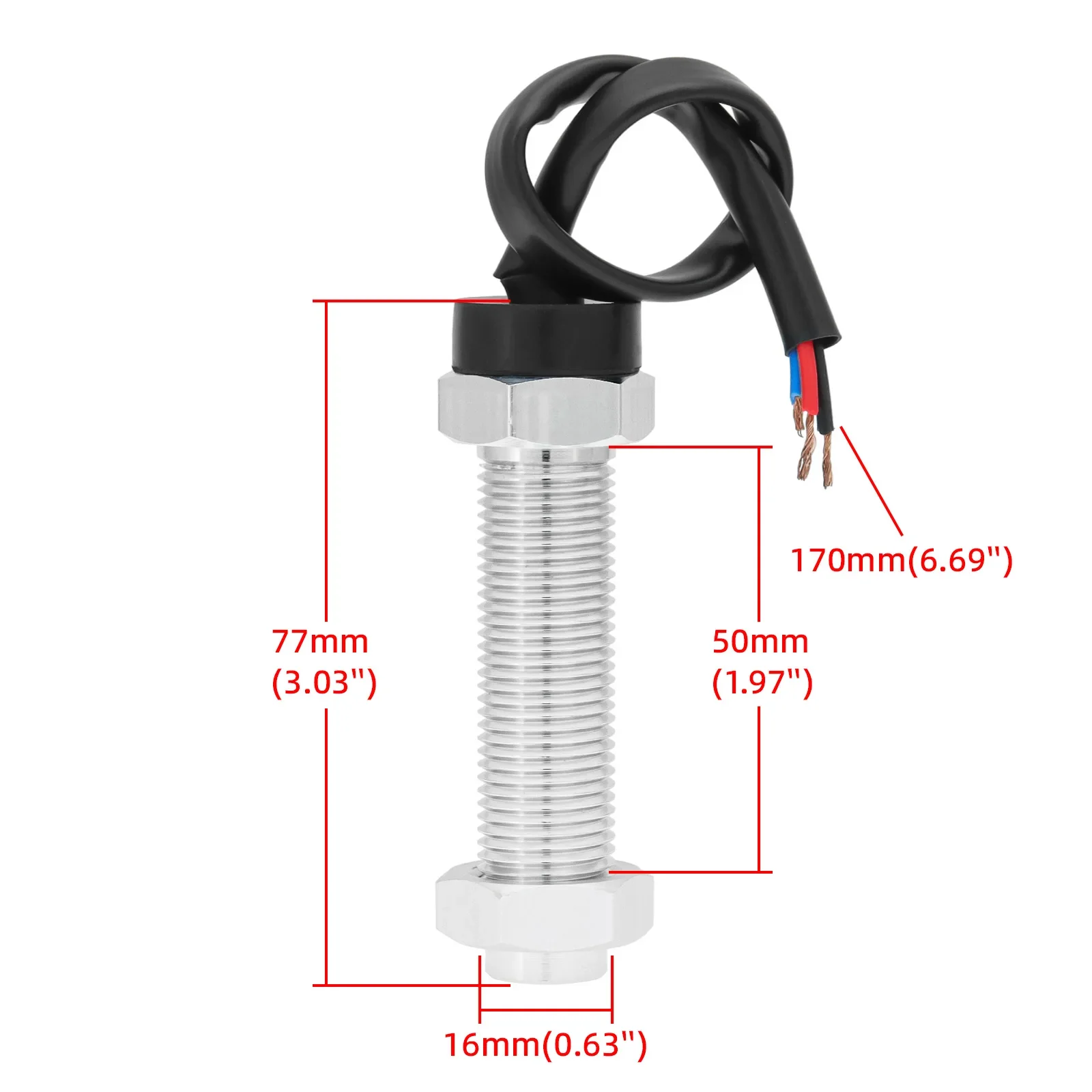 1PC RPM Hall Sensor For Tachometer RPM Speed Meter Pulse Signal Speedometer Gaug