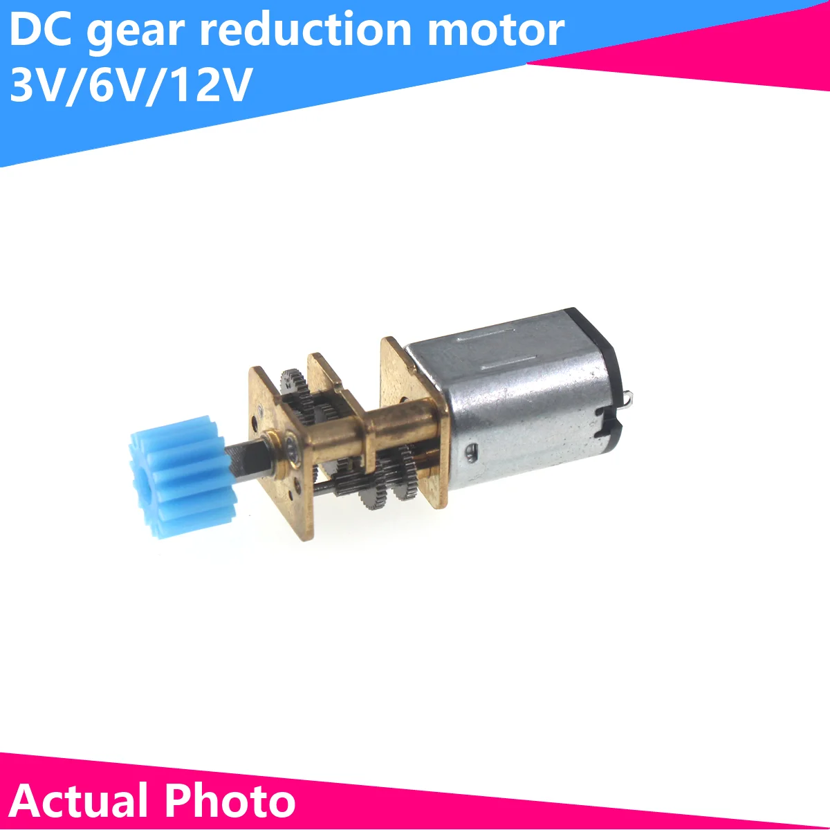 DC 3V/6V/12V N20 miniature metal gear motor with sprocket, DC motor 15/30/50/60/100/300/500/1000rpm GA12-N20 reduction motor