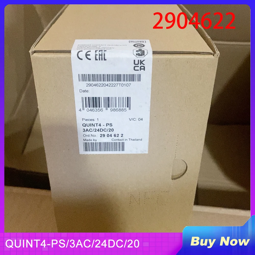 

New For Phoenix QUINT4-PS/3AC/24DC/20 2904622 QUINT POWER (Replace:2938727) 24VDC/20A Switching Power Supply