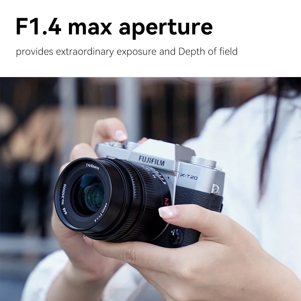 7artisans 7 artisans 24mm F1.4 APS-C 대구경 프라임 렌즈 ( E 마운트, 캐논 EOS-M 마운트, 캐논 RF/후지 X/M4/3 마운트용)