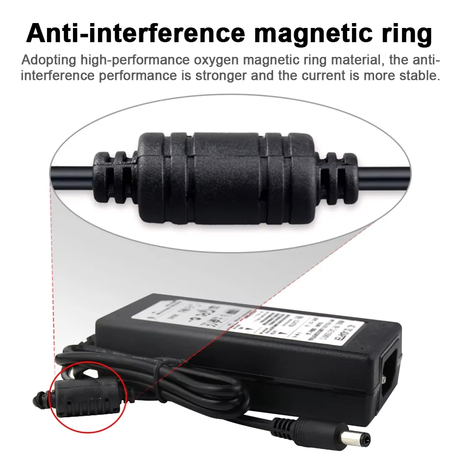 Universal Multi-Amp Power Supply Adapter for LED Strips - AC to DC Conversion