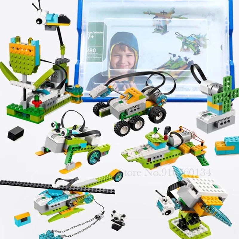 

NEW WeDo 2.0 Core Set Robotics STEAM Boxed Kit Compatible with 45300 We-Do Building Blocks DIY Educational Toys Christmas Gifts