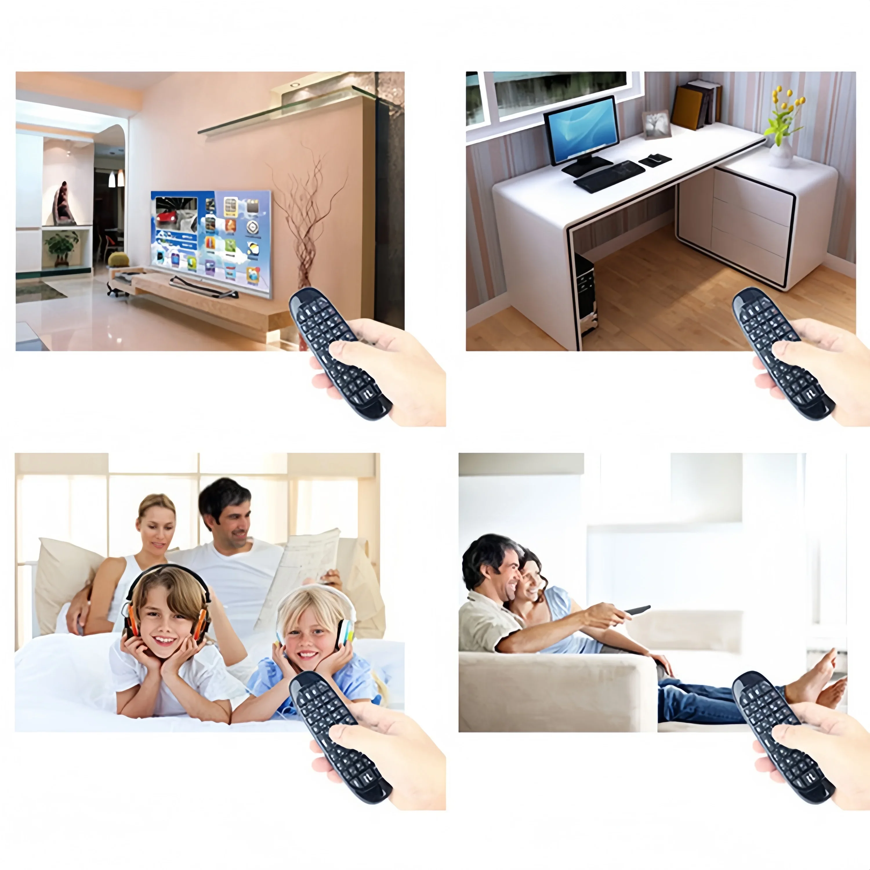 Wireless Air Fly Mouse Remote Control with RGB Backlit Mini Keyboard and Google Assistant Integration