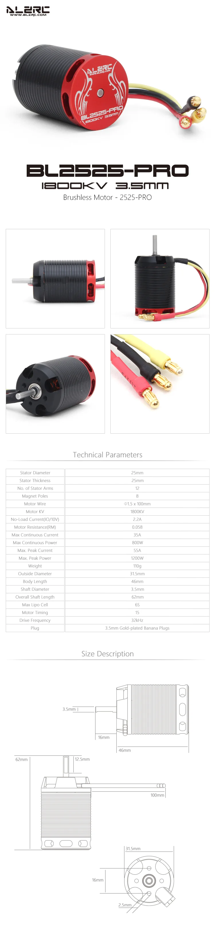 Alzrc-devil x360 bürstenloser motor-2525-pro-1800kv alzrc-devil x360 x360 haupt getriebe gehäuse x360 vordere schwanz scheibe nabe – Detail 13