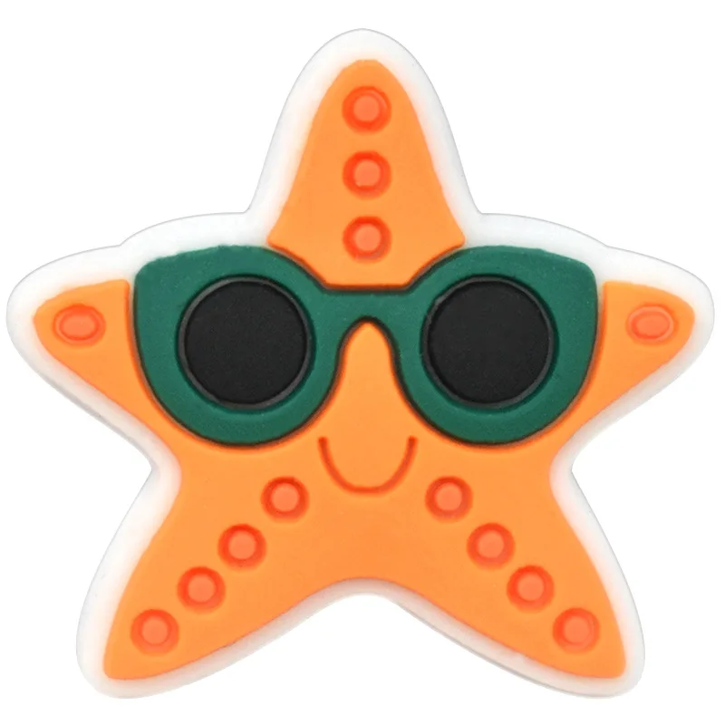 Hot Sales 1Pcs PVC Summer Shoe Charms Pin for Croc Accessories Sandals Wristband Decorations Boys Girls Party Gifts