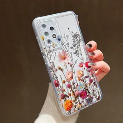 Elegant Floral Vine Transparent Phone Case Cover - Galaxy A37 (Clear01 JW40)
