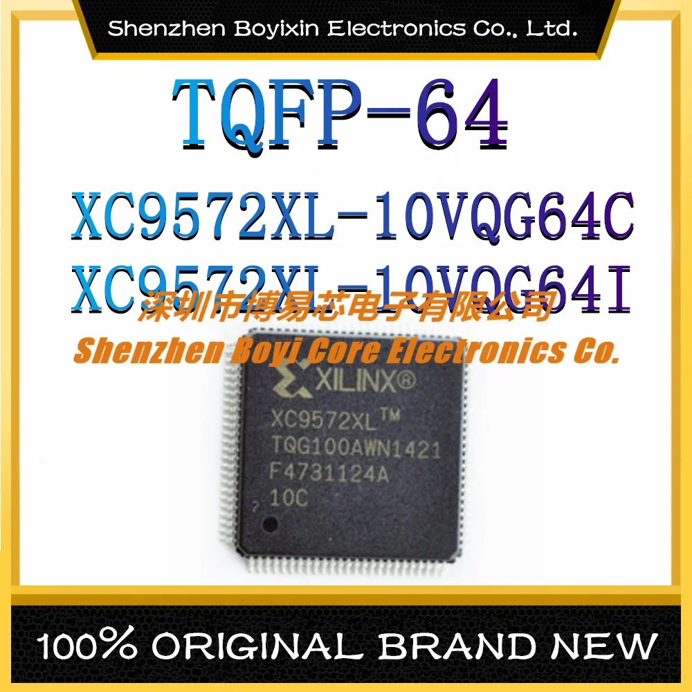 XC9572XL-10VQG64C XC9572XL-10VQG64I Package: TQFP-64 New Original Genuine Programmable Logic Device (CPLD/FPGA) IC Chip