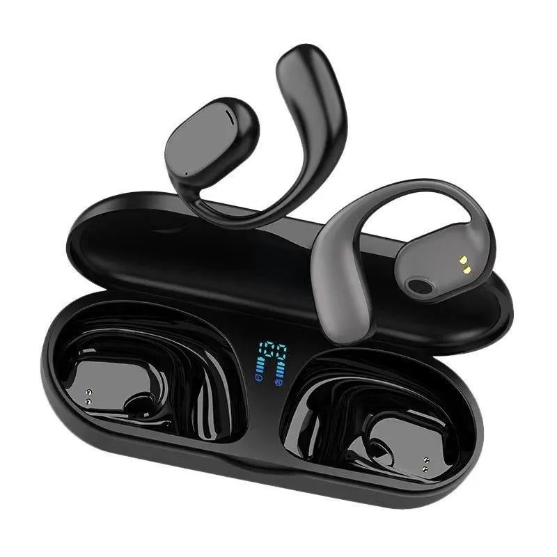 Sports Game Bluetooth Headset Wireless Hanging Ear Ultra-Long Life Noise Cancellation Digital Display HiFi Sound Quality Headset