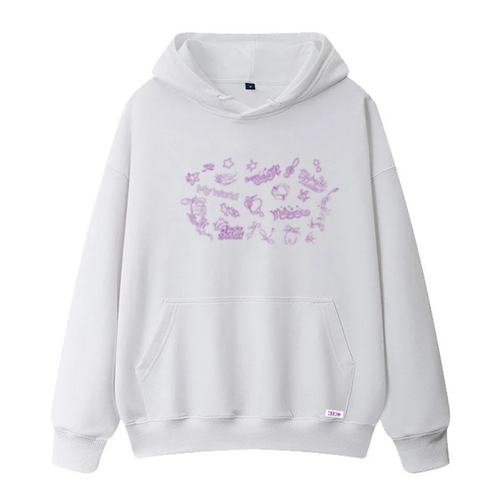 Autumn Women's Hoodie Y2K ILLIT Song Super Real Me Cotton Sweatshirt Men Women Fashion Harajuku Pullover Clothing