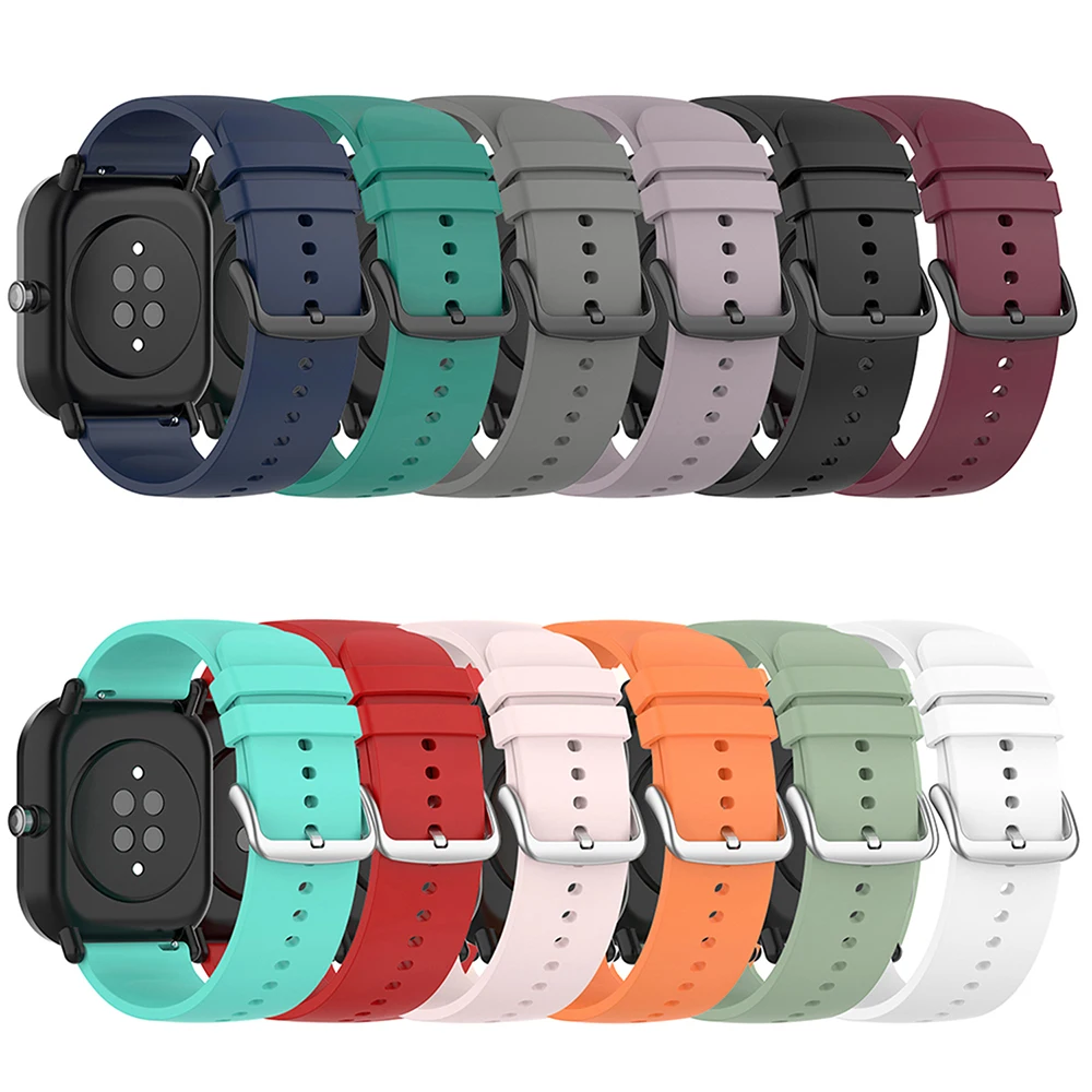 Premium 20mm Silicone Smart Watch Band - Versatile & Comfortable Fit
