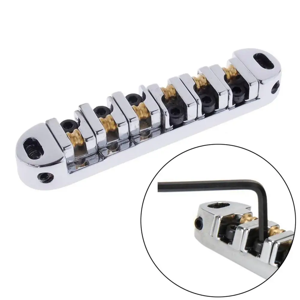 Lp Sg Les Paul 일렉트릭 기타와 호환되는 롤러 새들 브리지 테일 피스, 상단 하단 스트링 브리지, 1 세트