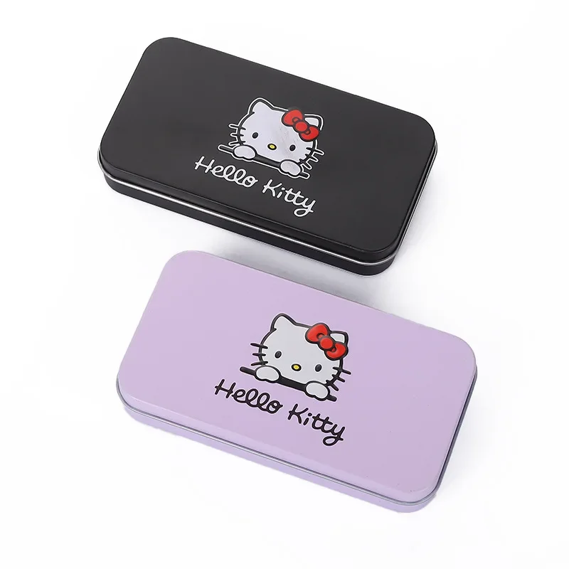 Hello Kitty Sanrio Makeup Brush Set Cartoon Anime Hellos Kittys Women Beauty Tools Girls Accessories Girls Gift Box images - 6