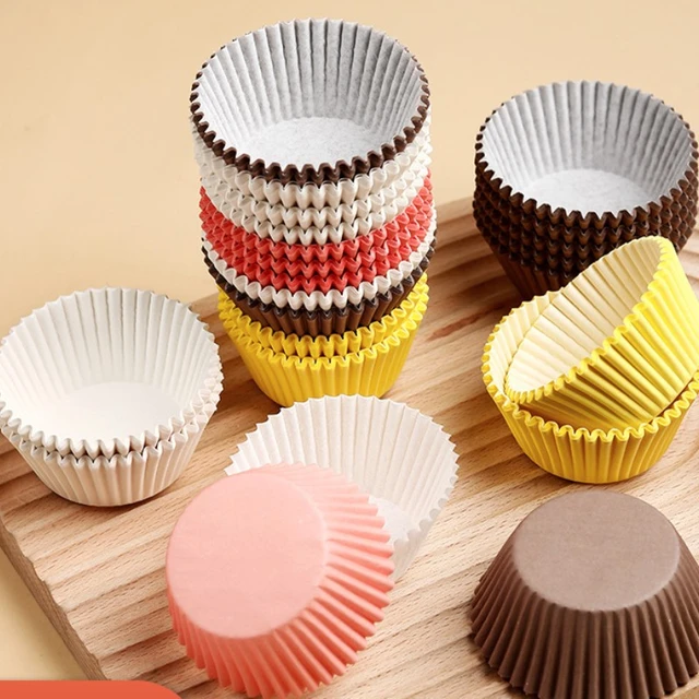 100pcs, Moldes Para Muffins Desechables, Tazas Para Cupcakes Resistentes Al  Calor De Grado Alimenticio, Revestimientos Para Cupcakes A Prueba De Grasa