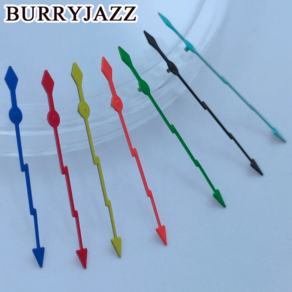 BURRYJAZZ NH35 NH36 NH38 7S26 7S36 4R35 4R36 Watch Hands Silver Black Green Blue Red Yellow Orange Hands Green Luminous watch accessories
