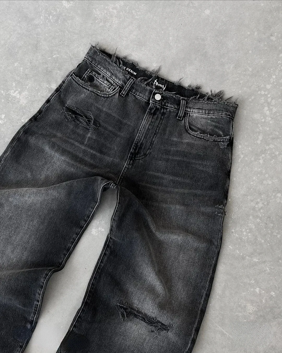 Straight Jeans Back View