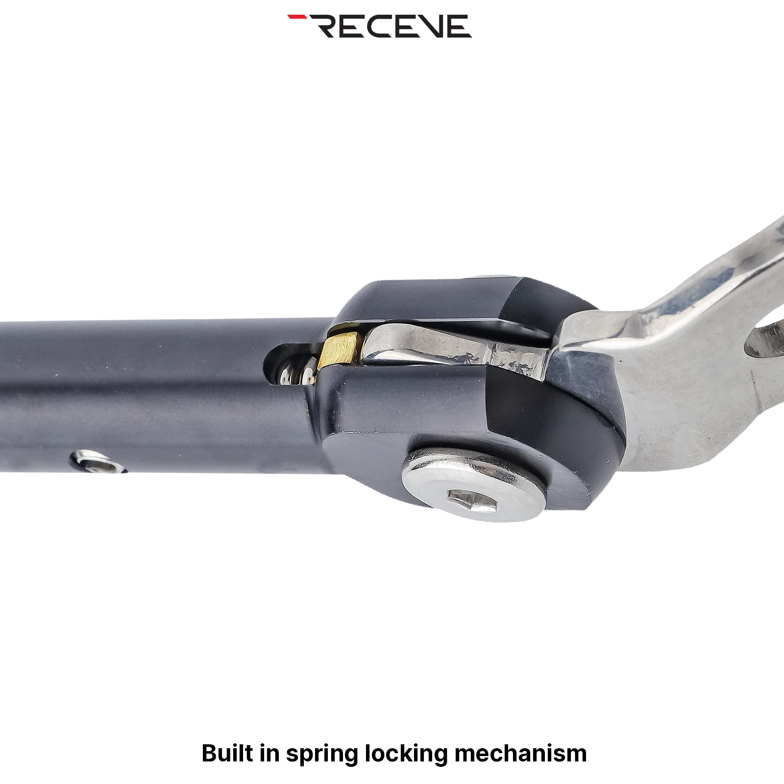 RECEVE Folding Bicycle Kickstand 406 Aluminum Alloy Foot Support Bike Kickstand Parking Stand Footrest for FNHON Gust 20inch