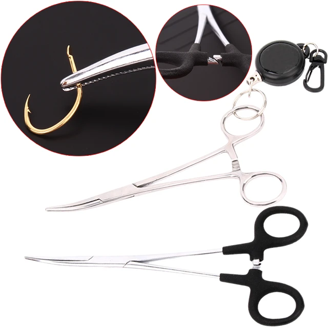 18cm Stainless Steel Fishing Plier Fish Hook Bait Line Cutter Fishing  Scissors Outdoor Fish Tool Easy Remove The Hook Hemostatic - AliExpress