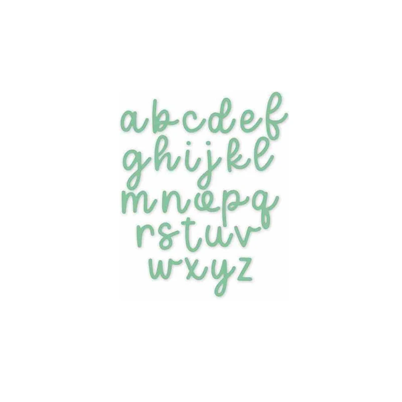 2024 New Arrival English Letter Alphabet Metal Cutting Dies for Scrapbooking Card Making Photo Album Words Stencil