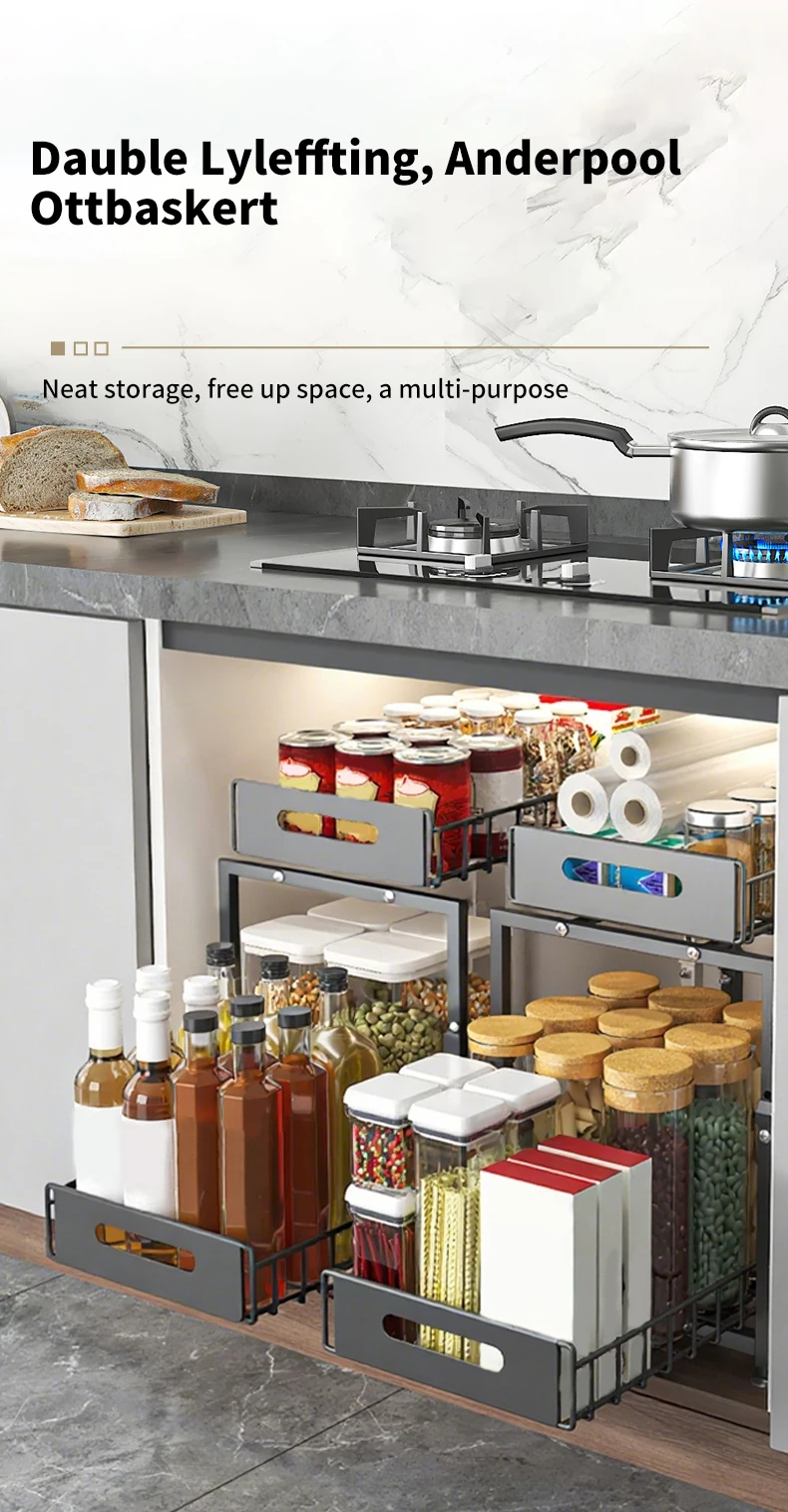 keittiökaapin järjestely