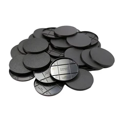 60mm Round Plastic Bases for Gaming Miniatures and Action Figures (40pcs)