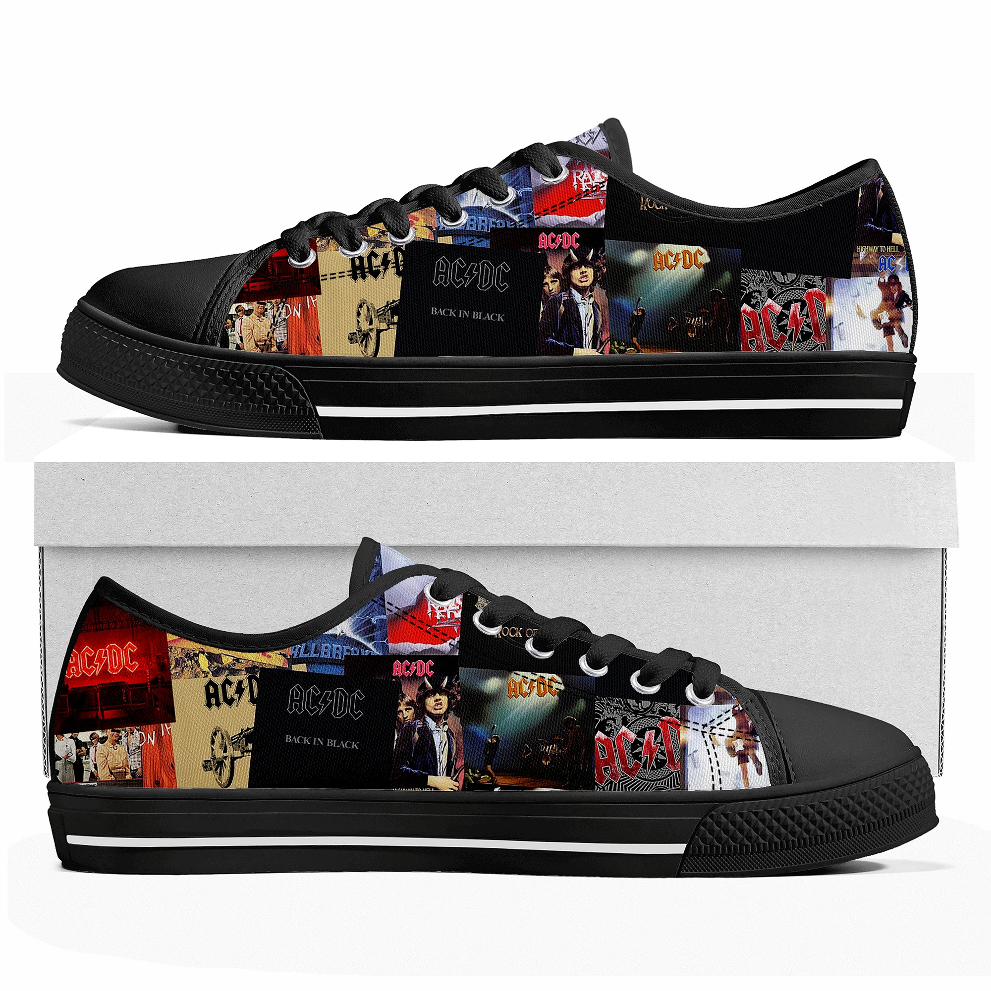 Ac Rock Band Lage Top Sneakers Dc Mens Womens Tiener Hoge Kwaliteit Canvas  Sneaker Casual Paar Schoenen Custom Schoen| | - AliExpress