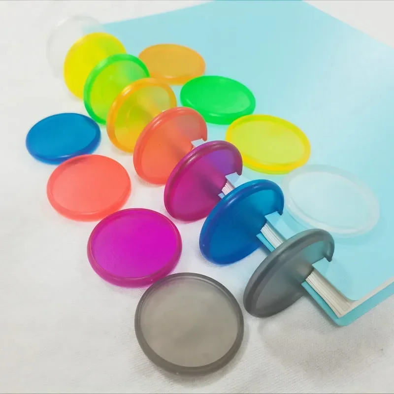 38MM large solid translucent frosted binding ring buckle 50PCS loose-leaf notepad mushroom hole plastic binding disc