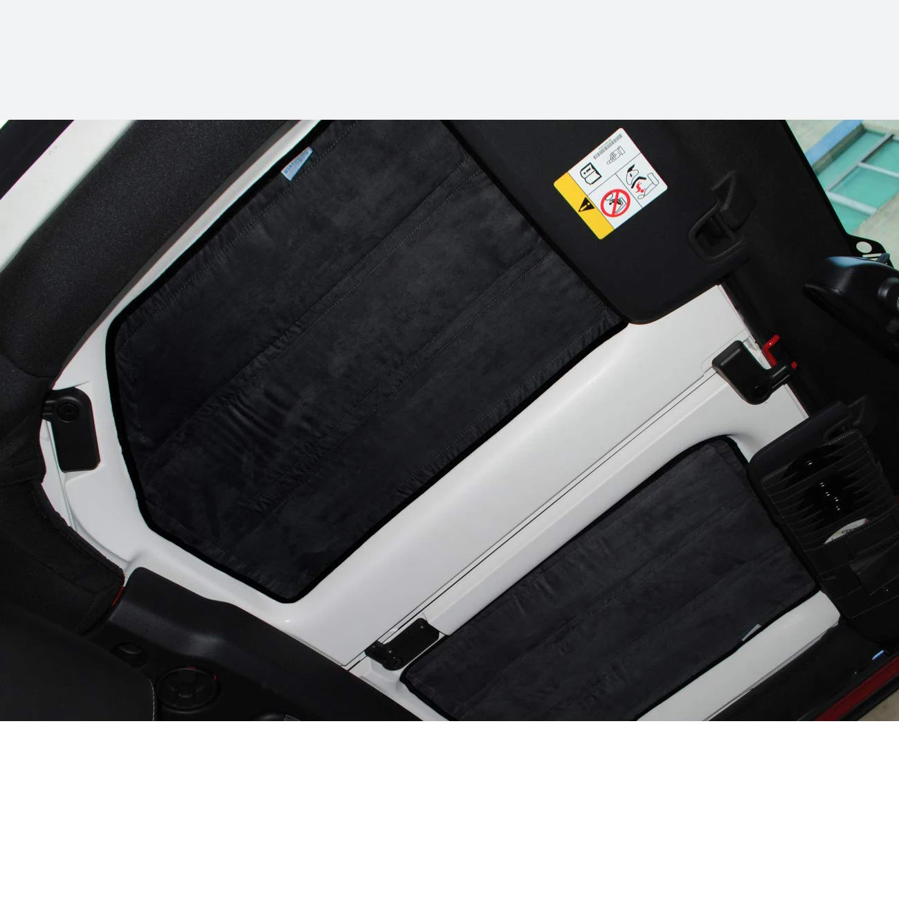 Roof/Rear Window Heat Insulation Cotton Cover Pad Sound Deadener Mat for Jeep Wrangler JK Jl 2012- 2/4-Door Car Interior