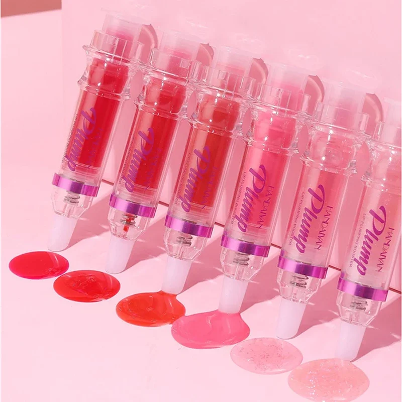 HANDAIYAN PLUMP & POUT Lip Plumping Booster Gloss High Shine for Plumper Looking Lips Extreme Shine Crystal Volume Lip Oil Hot 3