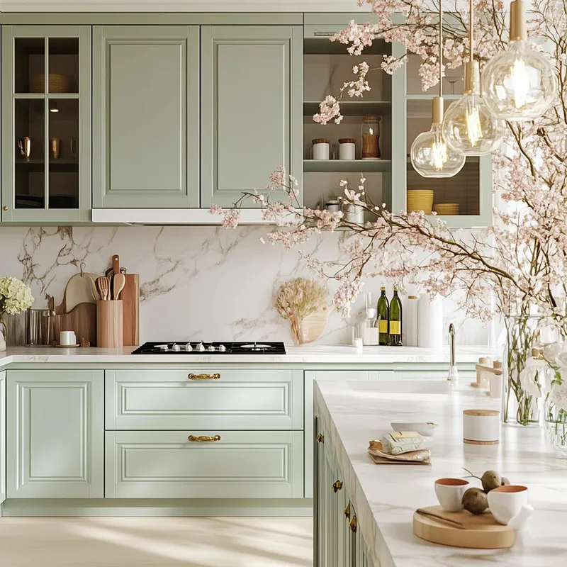 Custom Modular Kitchen Cabinet Sets 4
