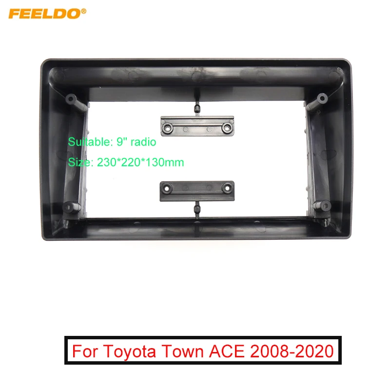 

FEELDO автомобильная аудиосистема 9 "большой экран DVD Fascia Рамка адаптер для Toyota Town ACE(2008-2020) 2Din Dash стерео панель Рамка комплект