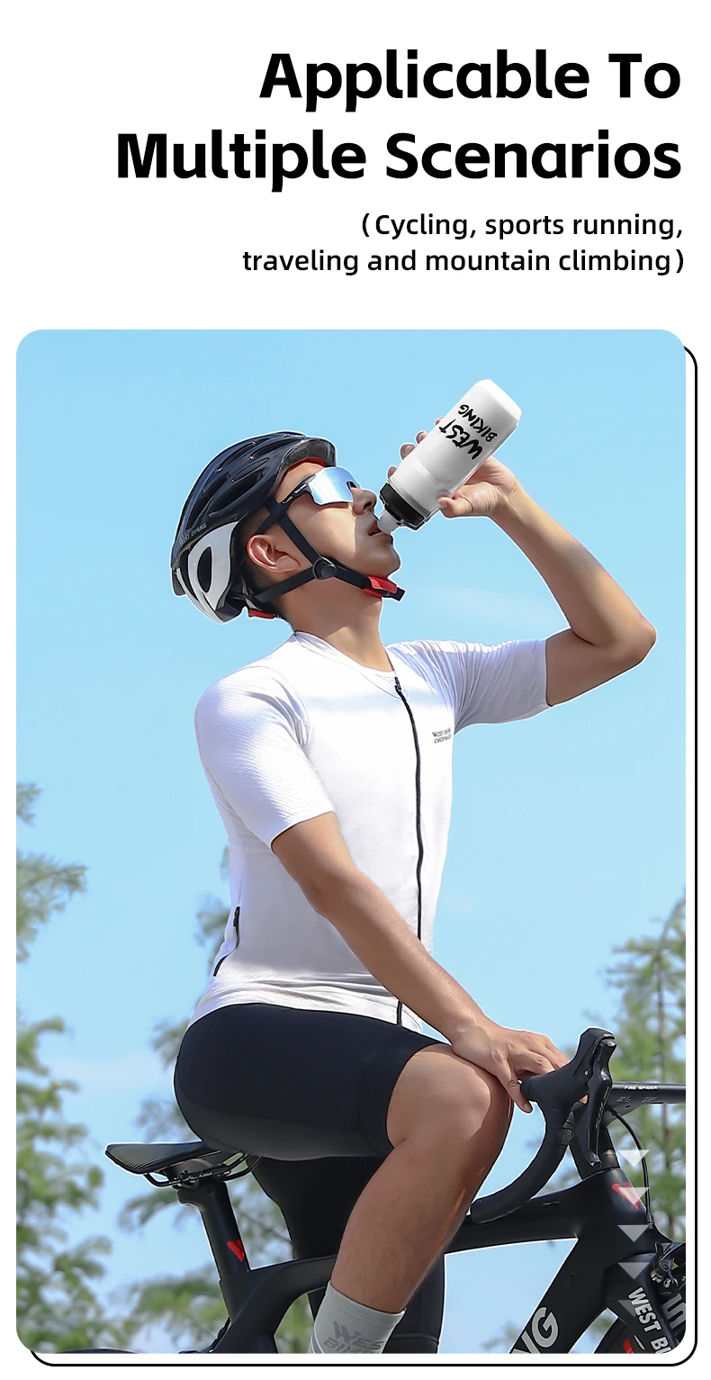 WEST BIKING 3-lagige, kälteisolierte Fahrrad-Trinkflasche 620 ml, tragbare MTB- und Rennrad-Flasche, wärme- und kältegeschützt, Fitnessflasche – Detail 34