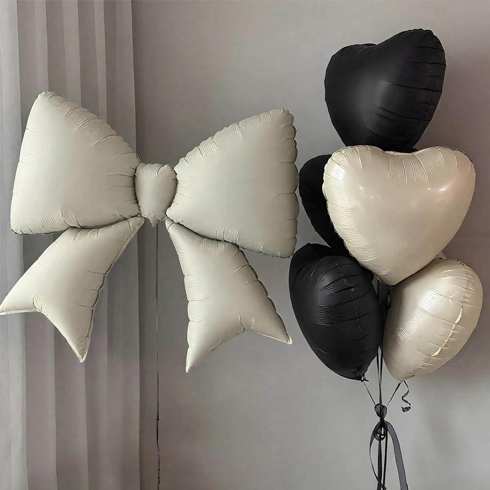 Sparkling Bow-Shaped Aluminum Foil Balloons