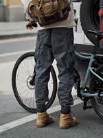 SIMWOOD 2024 Autumn New Loose Tapered Cargo Pants Men 100% Cotton Plus Size High Quality Trousers 2
