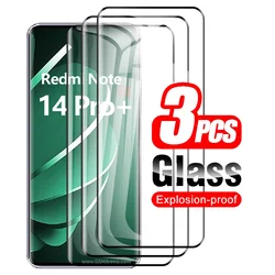 3 - Pack HD Tempered Glass Screen Protector - RedmiNote 14 Pro 4G (3 pieces)