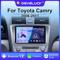2 Din Android 12 Car Radio Multimedia Video Player For Toyota Camry 7 XV 40 50 2006 - 2011 GPS 4G Carplay Auto Stereo Head Unit