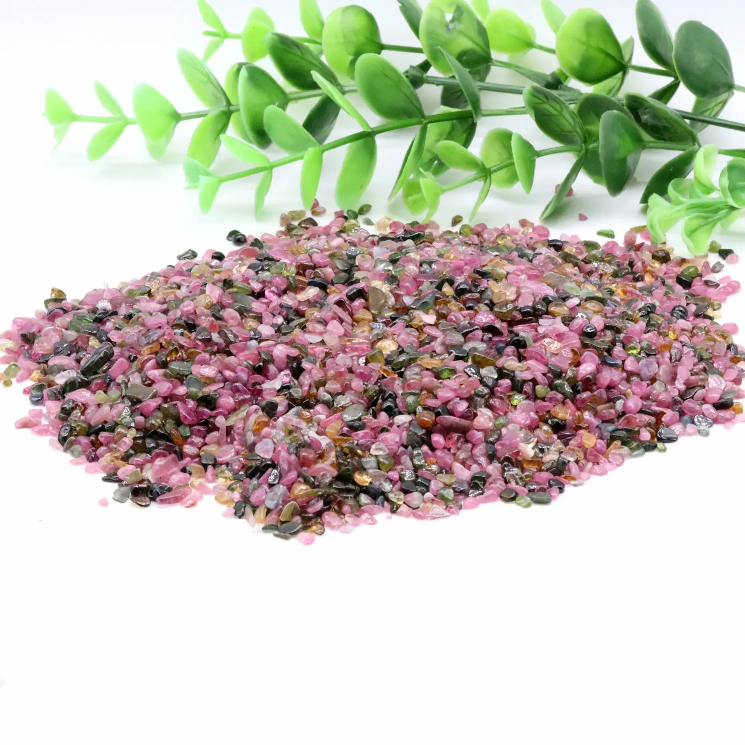 

3-5mm 100g Natural Colored Tourmaline Gravel Degaussing Stone Landscaping Decoration Healing Crystal