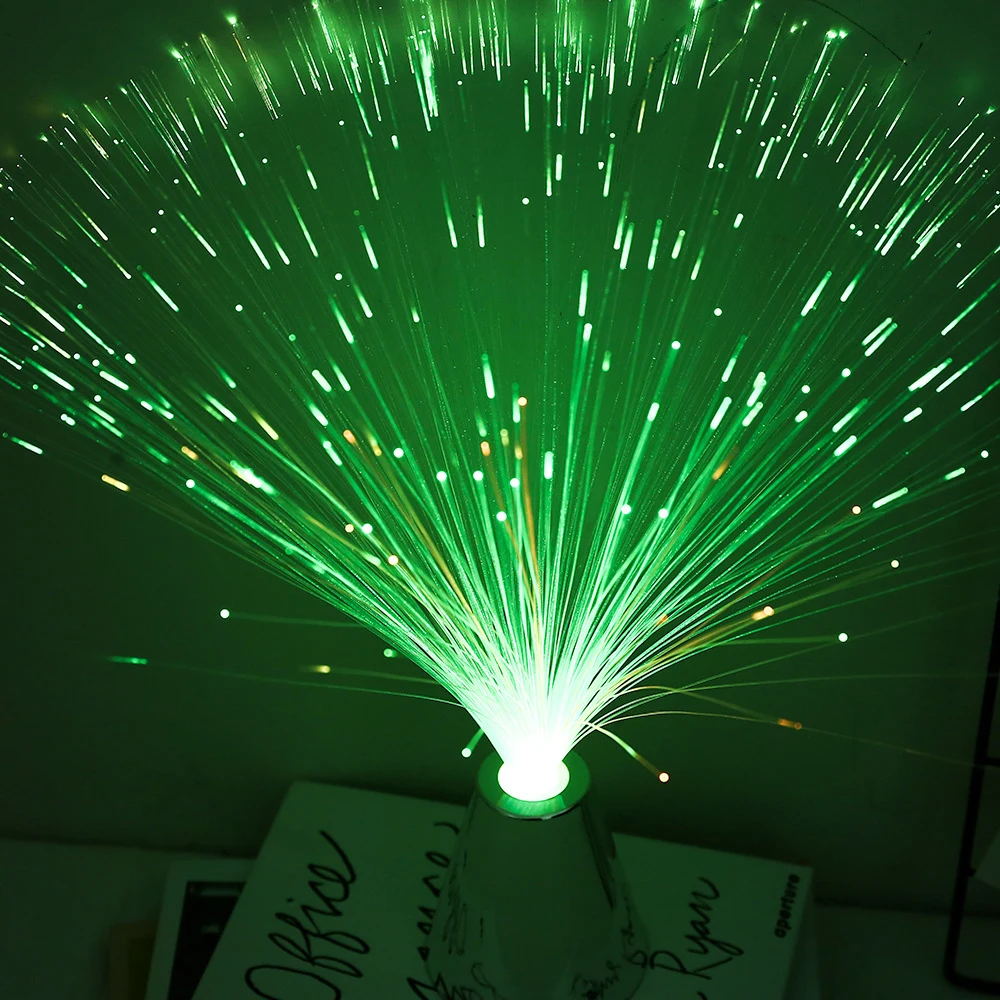 LED Fiber Optic Lamp Multicolor Starry Sky Lights for Holiday Wedding Party Decorations Optic Fiber LED Night Lighting Lamp