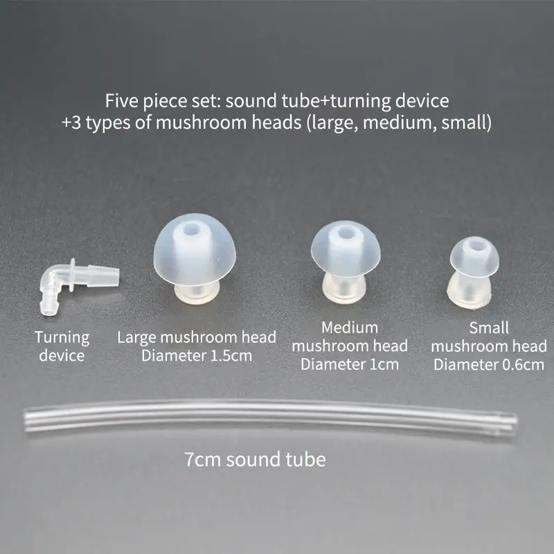 Silicone Earplug Domes - 20-Pack Hearing Aid Ear Tips Replacement